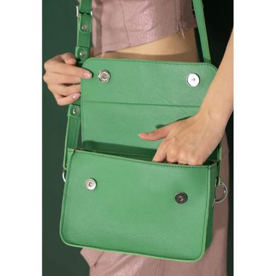 Шкіряна жіноча міні сумка Moment зелена Blanknote TW-Moment-green