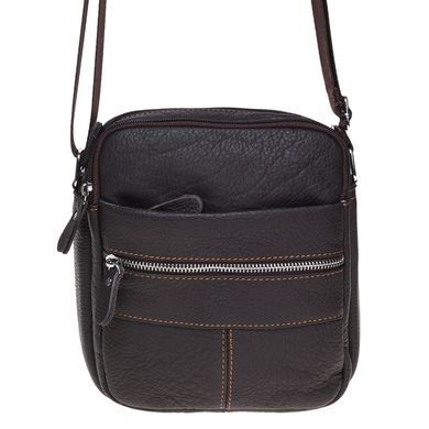 Мужская кожаная сумка Borsa Leather K11020-brown