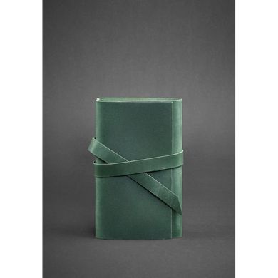 Натуральная кожаный блокнот (Софт-бук) 1.0 Изумруд - зеленый Blanknote BN-SB-1-st-iz