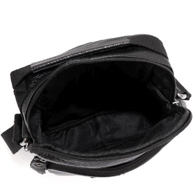 Кожаная мужская сумка через плечо Allan Marco RR-9053A Черный