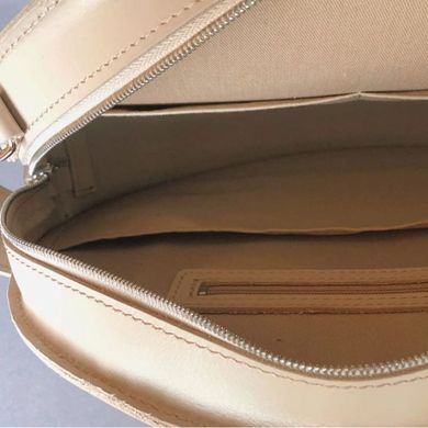 Женская кожаная сумка Amy L бежевая Blanknote TW-Amy-big-beige-ksr