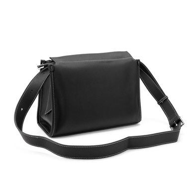 Жіноча стильна сумка через плече з натуральної шкіри Olivia Leather A25F-W-6611A Чорний
