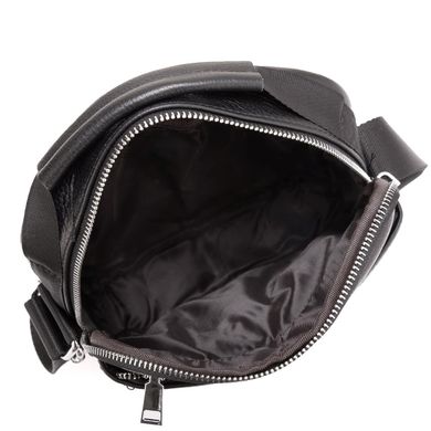 Мужская кожаная сумка через плечо Tiding Bag NM23-2303A Черный