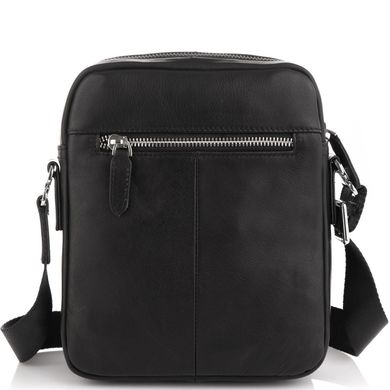 Мужская сумка через плечо из натуральной кожи Tiding Bag M6003A Черный