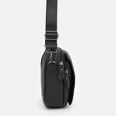 Мужская кожаная сумка Borsa Leather K14081bl-black