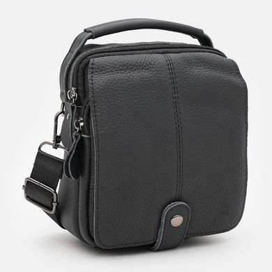 Мужская кожаная сумка Borsa Leather K14081bl-black