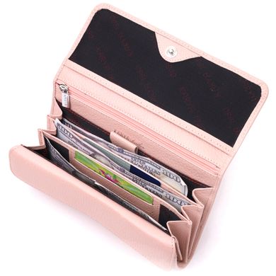 Красивий жіночий гаманець з натуральної шкіри KARYA 21361Рожевий