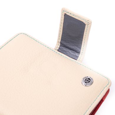 Жіночий гаманець із натуральної шкіри вертикального формату ST Leather 19440 Білий