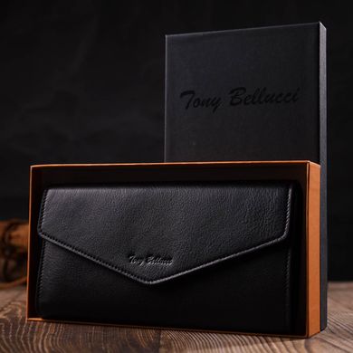 Женское вместительное портмоне из натуральной кожи Tony Bellucci 21976 Черный