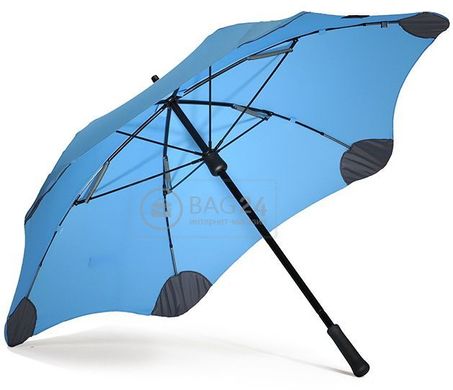 Мужской противоштормовой голубой зонт-трость, мех BLUNT Bl-mini-blue, Голубой