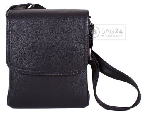 Відмінна чоловіча сумка з високоякісної шкіри MIS MISS4189, Чорний