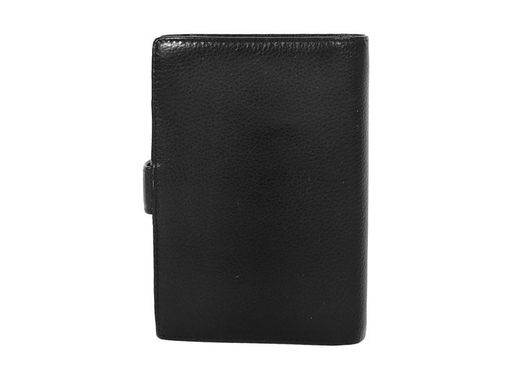 Стильний чоловічий гаманець зі шкіри DINGGO, Чорний