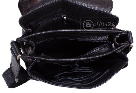 Отличная мужская сумка из высококачественной кожи MIS MISS4189, Черный