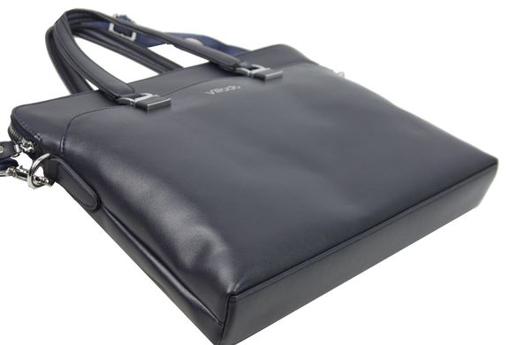 Женская деловая сумка, портфель из эко кожи Villado синяя