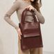 Натуральная кожаная женская сумка шоппер Бэтси с карманом бордовая Краст Blanknote BN-BAG-10-1-vin