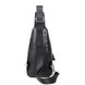 Мужской кожаный черный слинг на плечо Tiding Bag A25F-6601A Черный