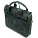 Чоловіча сумка-портфель із натуральної шкіри зелена RE-1812-4lx TARWA Зелений