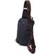 Оригінальна чоловіча сумка через плече із щільного текстилю Vintage 22192 Чорний
