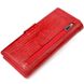Жіночий гаманець з натуральної лакованої фактурної шкіри KARYA 21032 Червоний