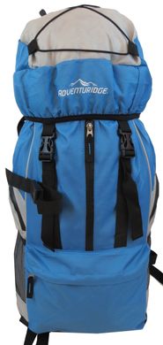 Туристический, походный рюкзак 45L Adventuridge голубой с серым