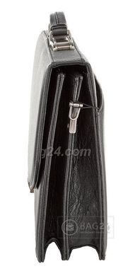 Классический кожаный мужской портфель, Черный