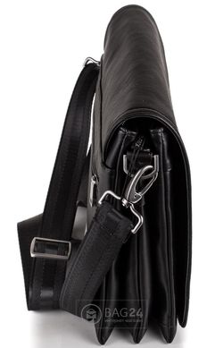 Ексклюзивна чоловіча сумка зі шкірозамінника MIS MS34154, Чорний