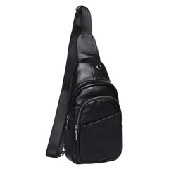 Чоловічий шкіряний рюкзак через плече Keizer K1693-black