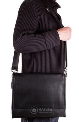 Эксклюзивная мужская сумка из кожзаменителя MIS MS34154, Черный
