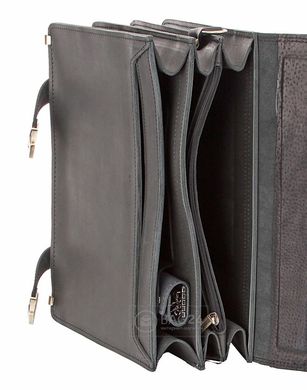Добротный кожаный портфель ручной работы Handmade 10031