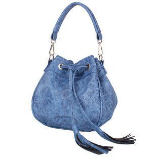 Женская сумка из качественного кожезаменителя LASKARA (ЛАСКАРА) LK10195-denim-blue Синий