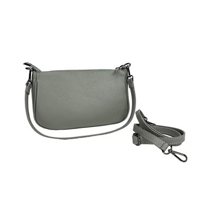 Елегантна шкіряна сумочка з ланцюжком Firenze Italy F-IT-9833G Сірий