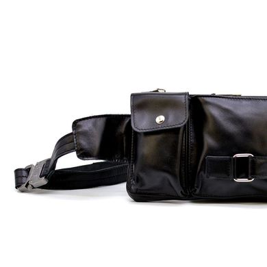 Шкіряна сумка на пояс GA-8135-3md, чорна, бренд Tarwa Чорний