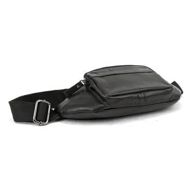 Бананка из натуральной кожи черная Ruff Ryder RR-7152-1A