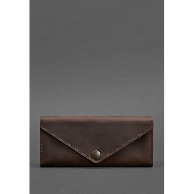Шкіряний жіночий гаманець Керрі 1.0 темно-коричневий Crazy Horse Blanknote BN-W-1-o