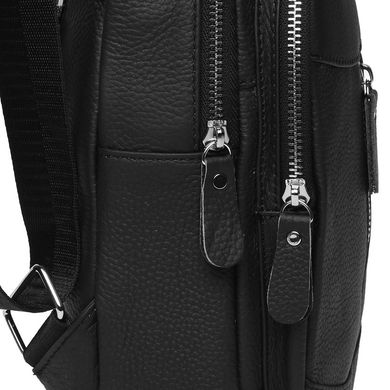 Чоловічий шкіряний рюкзак Borsa Leather K1318-black