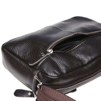 Чоловіча шкіряна сумка через плече Keizer K1010-brown