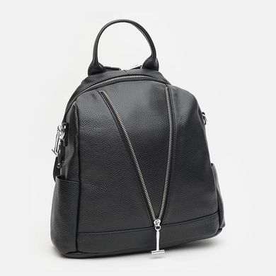Женский кожаный рюкзак-сумка Ricco Grande K1183-black