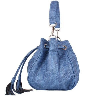 Женская сумка из качественного кожезаменителя LASKARA (ЛАСКАРА) LK10195-denim-blue Синий