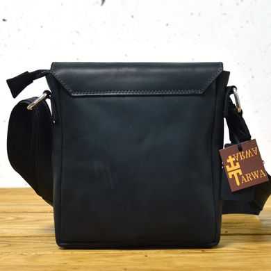 Кожаная мужская сумка через плечо TARWA RA-5472-4sa Черный