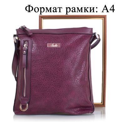Жіноча сумка-планшет з якісного шкірозамінника AMELIE GALANTI (АМЕЛИ Галант) A974023-2-wine Бордовий