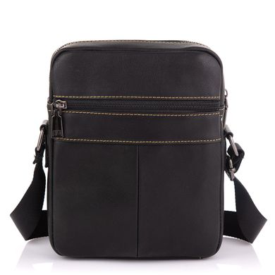 Мужская сумка через плечо из натуральной кожи Tiding Bag N2-9801A Черный