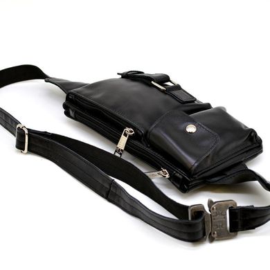 Кожаная сумка на пояс GA-8135-3md, черная, бренд Tarwa Черный