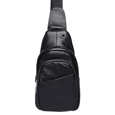 Чоловічий шкіряний рюкзак через плече Keizer K1693-black