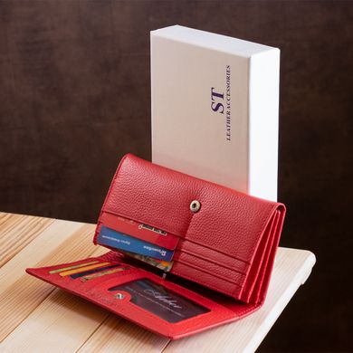 Чудовий жіночий гаманець ST Leather 18858 Червоний