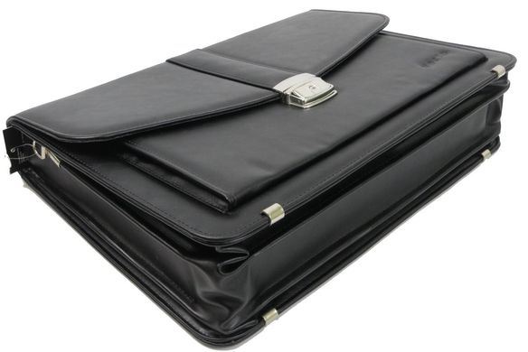 Чоловічий портфель з еко шкіри Verto A13A1 чорний