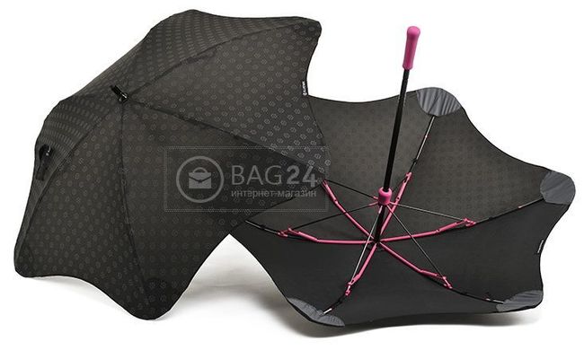 Зонт трость для мужчин, противоштормовой, механический BLUNT Bl-mini-plus-pink, Черный