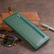 Горизонтальный тонкий кошелек из кожи унисекс ST Leather 19328 Зеленый