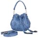 Жіноча сумка з якісного шкірозамінника LASKARA (Ласкарєв) LK10195-denim-blue Синій
