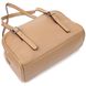 Ділова сумка-клатч зі знімними ручками з натуральної шкіри 22077 Vintage Бежева