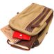 Цікава чоловіча сумка через плече із щільного текстилю Vintage 22194 Пісочний
